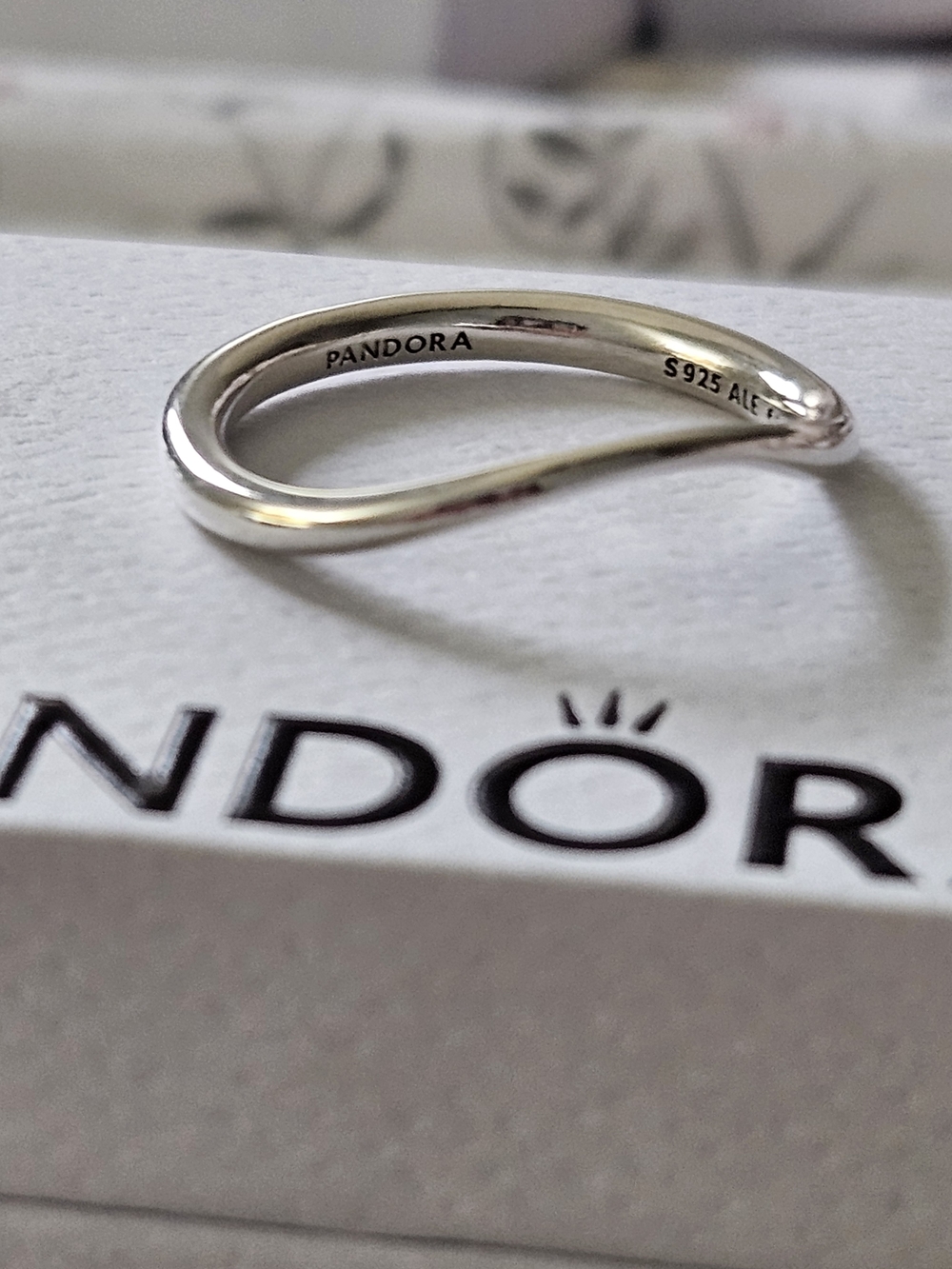 Pandora Essence Organic Sterling Silver Band Ring
